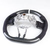 Toyota 86 Subaru BRZ Steering Wheel Suede White Matte Black Carbon (2012-2023)
