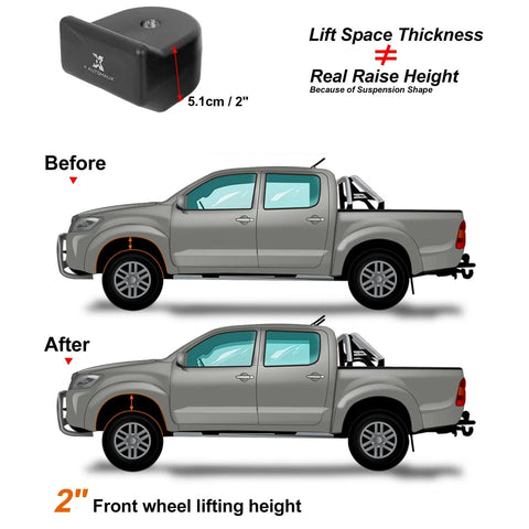 Ford F250 F350 Super Duty 2005-2020 2 x Front Spacer Leveling Kit