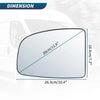 Fiat Ducato, Citroen Jumper, Peugeot Boxer Right Side Mirror Glass (2006-2023)