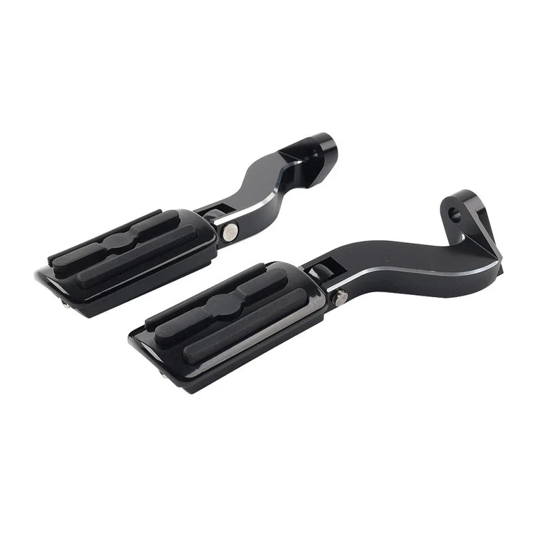 Harley Touring Electra Glide Black Rear Passenger Pedal Mounts (93-24)