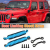 Jeep Wrangler JK JL (2018-2023) Black Blue Car Door Limiting Straps 2 x