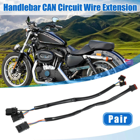 Harley Softail Dyna Harness / 10in / Handlebar CAN Bus Wire Ext