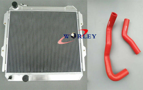 Toyota Hilux LN60 LN61 Aluminum Radiator & Silicone Hose (1983-1988)