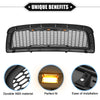 Dodge Ram 1500 (2009-2010) Matte Black Grille Assembly w/ LED Lights
