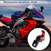 Motorcycle Slope Handle with Hook Aluminum Alloy Hanging Hook Red