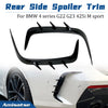 BMW 4 Series G22 G23 2 x Black Rear Bumper Side Spoiler Trim (2020-2023)
