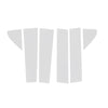 CHEVY Silverado GMC Sierra 1500 Silver Pillar Posts Window Trim 6X (2019-2024)