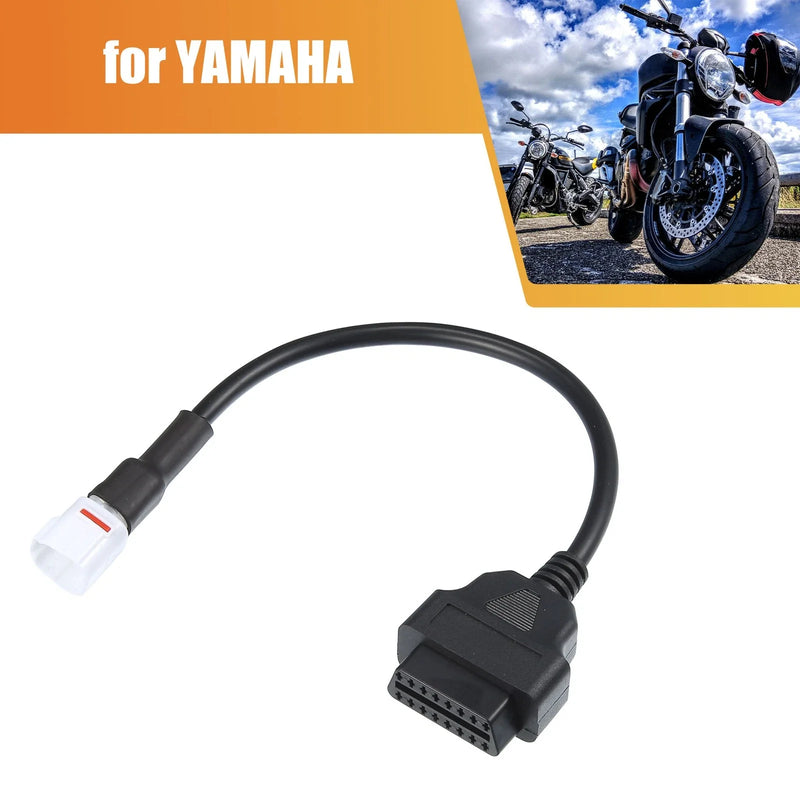 Yamaha 4 Pins OBDII Cable Cord Diagnostic Adapter Cable OBD2 Scanner