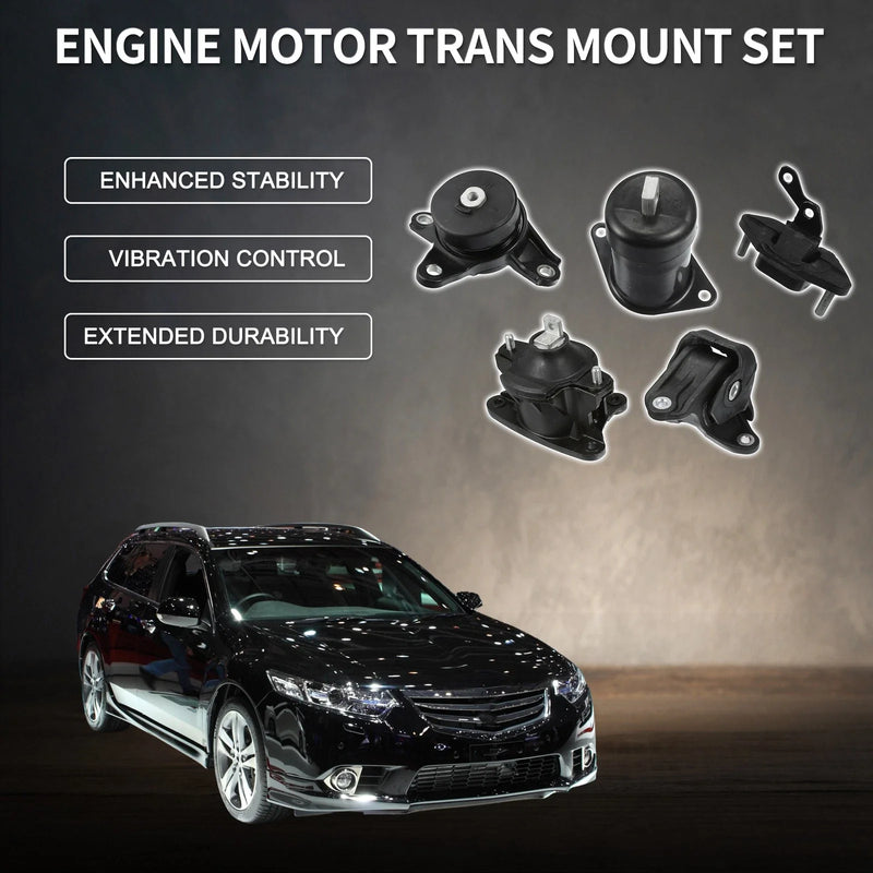 Honda Accord 2.4L & Acura TSX Engine Motor Trans Mount Set (2008-2012)
