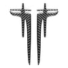 Car Caravan Carbon Fiber Black X-Wing Truck Hood Side Trim