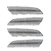 Chrysler Crossfire 4PCS Clear Turn Signal Side Marker Light (2004–2008)