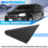 Dodge Grand Caravan Plastic Black 1 x Mirror Flag Applique Left