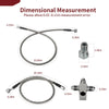 Suzuki QuadSport Z400 2003-2008 Steel Braided Front Brake Lines