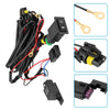12V Car LED Fog Light Wiring Harness with Switch & Relay