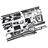 Hyundai Elantra Black Carbon Fiber Interior Decor Cover (2017-2023)