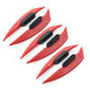 Universal Motorcycle Red Fairing Winglets Side Spoiler Deflector Air Wing