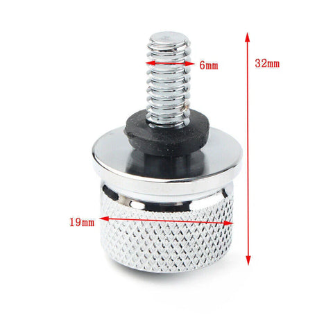 Harley Sportster 6mm Aluminum Rear Seat Bolt Screws (1996-2015)