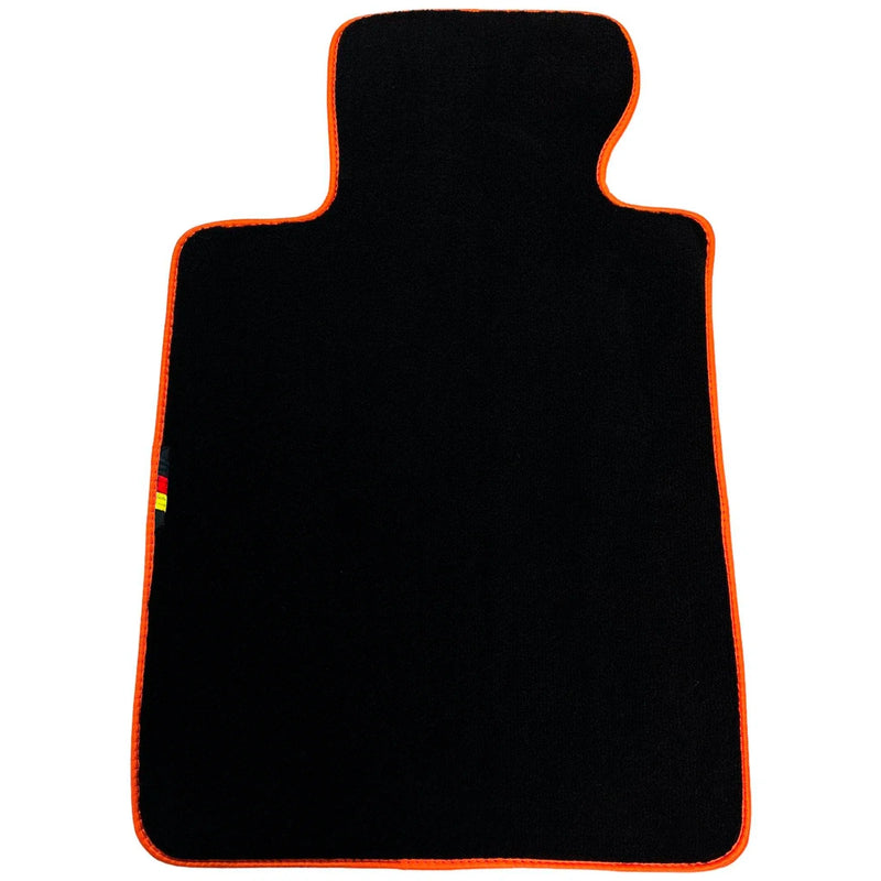 BMW X4M Series F98 SUV 2019-2024 Orange Trim AutoWin Black Floor Mats
