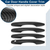 Toyota Camry Door Handle Cover Trim Carbon Fiber Black (2018–2024)