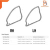 Honda Civic Front Door Weatherstrip Seal (1991-1995)