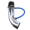 3" 76mm Universal Aluminum Silver Cold Air Intake Pipe Kit