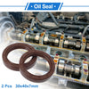 Oil Seal 30x40x7mm Brown 2 Pcs Seal Ring Rotary Shaft Seal FKM Rubber
