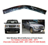 Chevrolet Holden Colorado 2 x Front Door Wind Shield Air Guards (2002-2011)