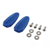 BMW S1000RR M1000RR Blue Rearview Mirror Block Off Base Plates Cover (20-23)