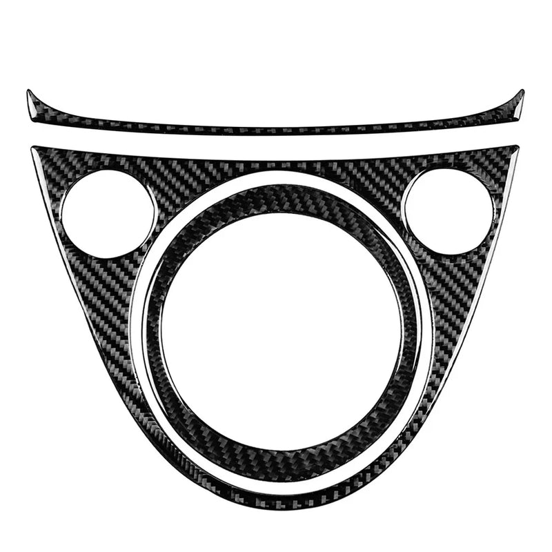 Fiat 500 Carbon Fiber Gear Shift Panel Cover Trim (2012-2015)