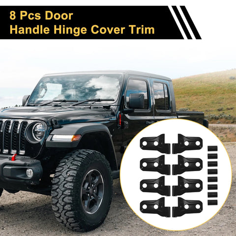 Jeep Wrangler JL Gladiator Door Handle Hinge Cover Trim (2018-2023)