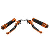 Ducati Monster Orange Extendable Brake Clutch Levers Grip Set (2008-2015)