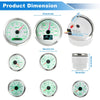 Marine Boat White 7 Gauge Set GPS Speedometer Tacho Fuel/Temp/Oil/Volt/Trim