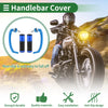 Motorcycle Hand Grips Cover Kit Handlebar Cover Diamond Pattern