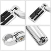 Harley Sportster Chrome 1-1/4" Adjustable Highway Short Mount Foot Pegs (2004-2023)