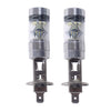 Car 8500K 100W LED White Projector Fog Driving DRL Light Bulbs