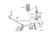 Mitsubishi L200 Triton LH Stabilizer Link (2005-2014)
