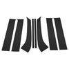 Ford Everest (2015-2021) Black 8 Pcs Door Pillar Window Trim