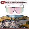 Motorcycle Riding Goggles Pink Lens Black White Pink Blue Frame PC