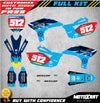 Yamaha YZF 250 (2010-2013) BOOST STYLE Graphics Custom Decal Kit