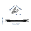 Motorcycle Motorbike Buckled Wheel Tool Black Spoke Wrench Set