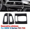 BMW 3 4 Series Real Carbon Fiber Interior Trim Decor Cover Sticker (2012-2020)