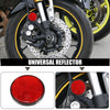 Motorcycle Reflector 10x Self-Adhesive Round Safety Spoke Reflective
