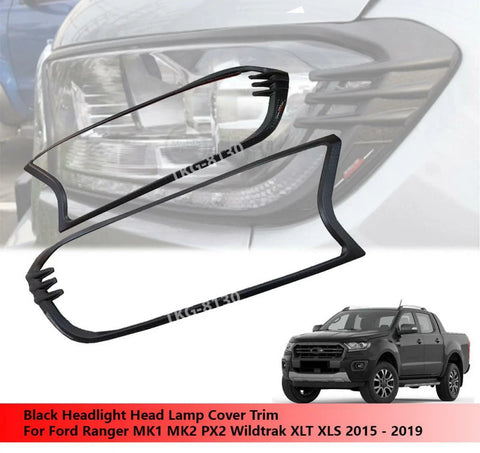 Ford Ranger Px Black Headlight Cover Trim (2016-2019)