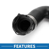 BMW F26 X4 XDrive28i Radiator Hose 1Pc Rubber Black (2015-2018)