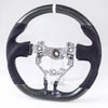 Toyota 86 Subaru BRZ Steering Wheel Suede White Matte Black Carbon (2012-2023)