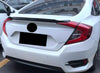 Honda Civic Sedan 4DR Glossy Black Highkick Duckbill Spoiler (2016-2021)