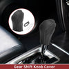 Nissan Maxima (2016-2023) Black Gray Faux Leather Car Gear Shift Knob Cover