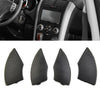 For500 4x Radio Cd Button Trim Mould-Cover Decor Removal Black