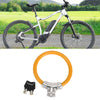 Bike - Orange Portable Anti-Theft Bicycle Lock Mini Ring Cable