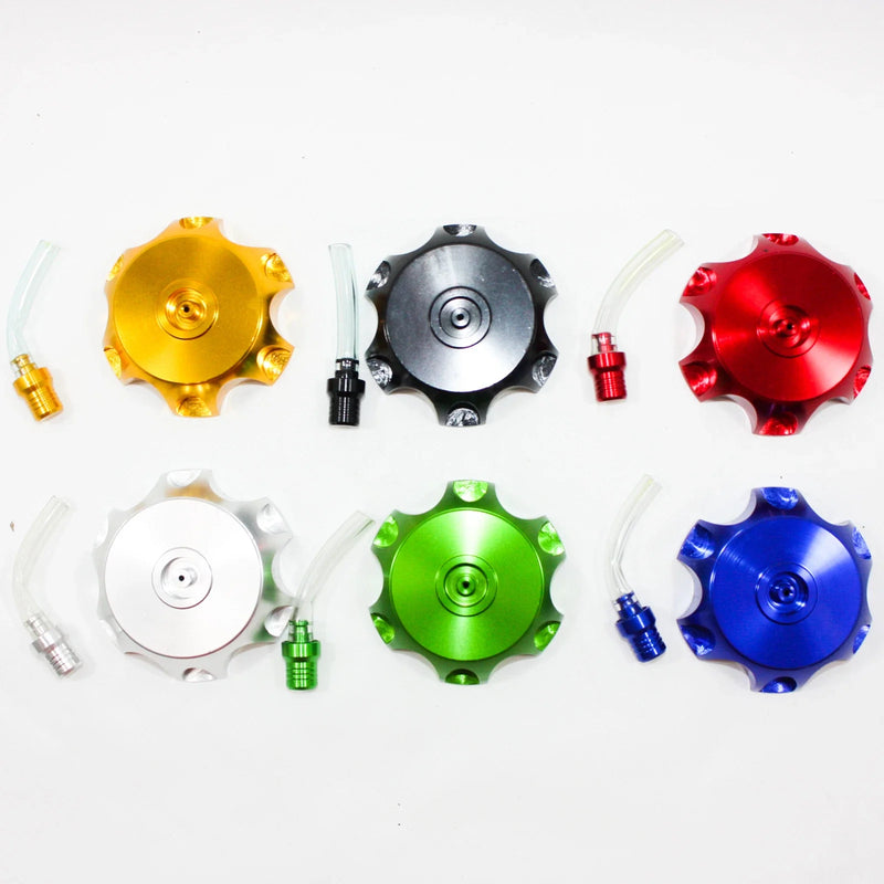 110cc 125cc 140cc Dirt Bike Alloy CNC Gas Fuel Tank Cap & Breather